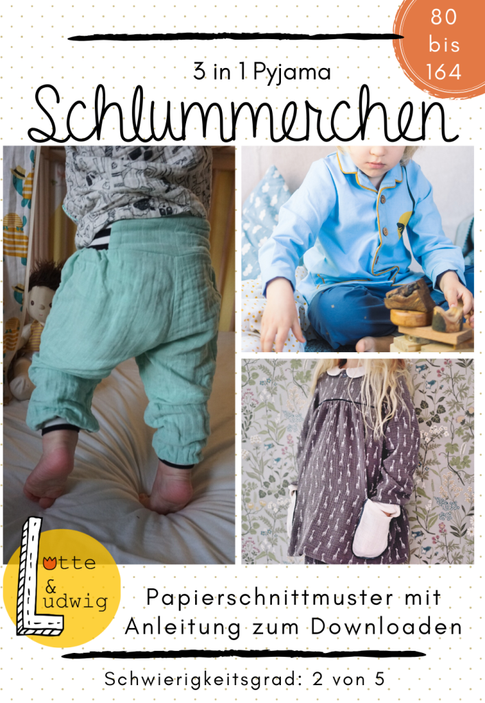Schlummerchen Kids Pyjama  Gr. 80-164 Schnittmuster