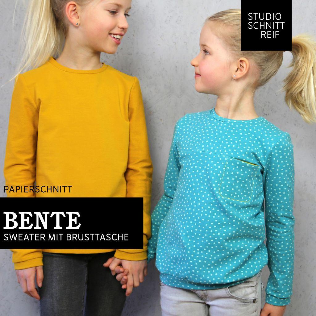 Papierschnittmuster Sweater Bente Gr. 86-152