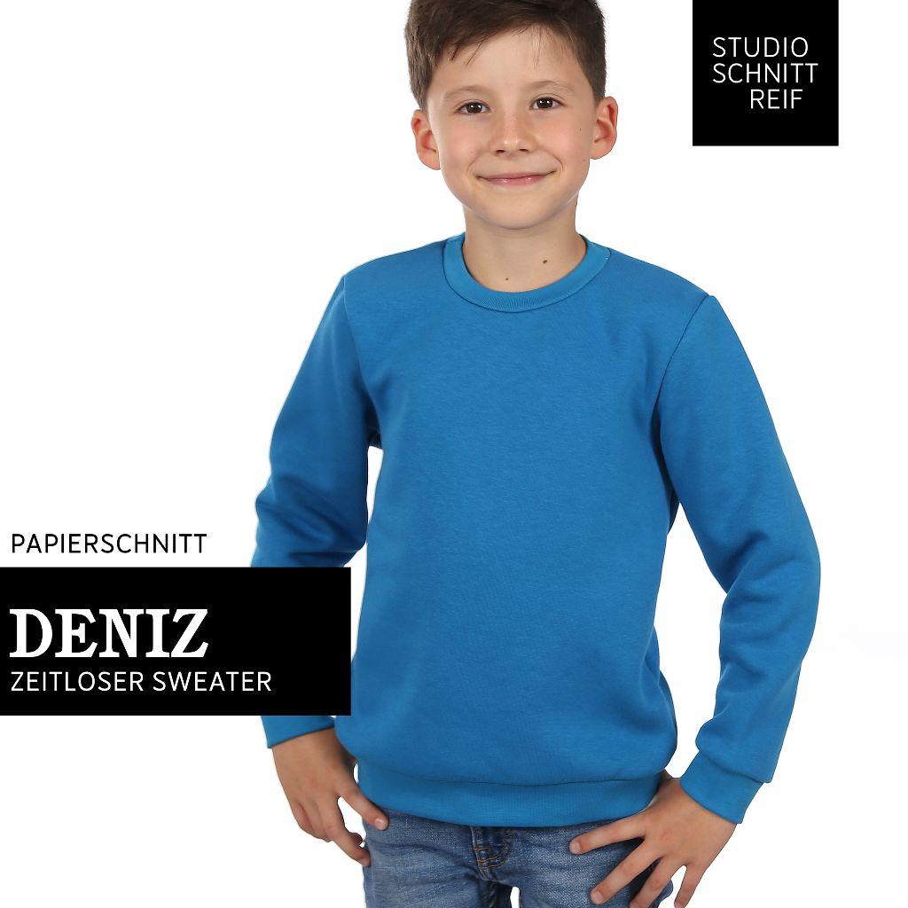 Papierschnittmuster Sweatshirt Deniz Gr. 86-152