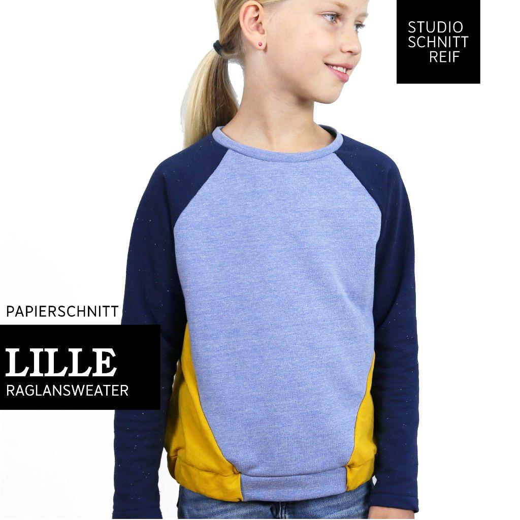 Papierschnittmuster Raglansweater Lille Gr. 86-152