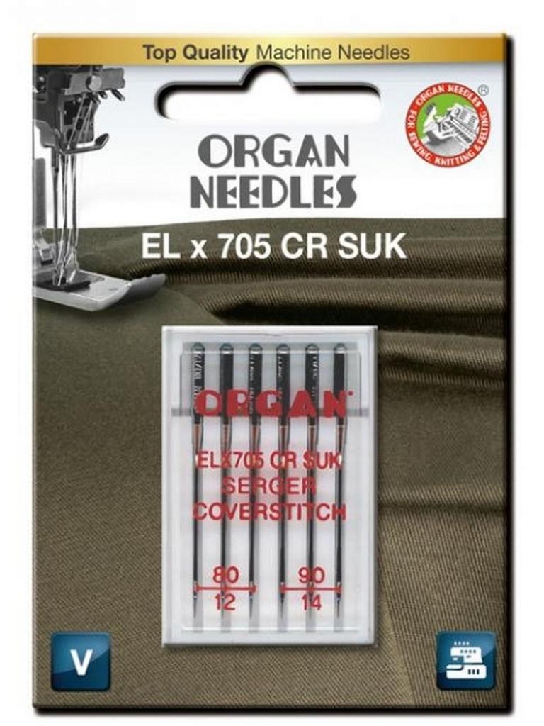 Nähmaschinennadeln Serger Coverstich Elx705 CR SUK 80-90 6St