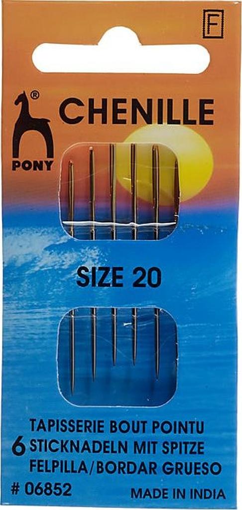 Sticknadeln mit Spitze No.20 6Stk.