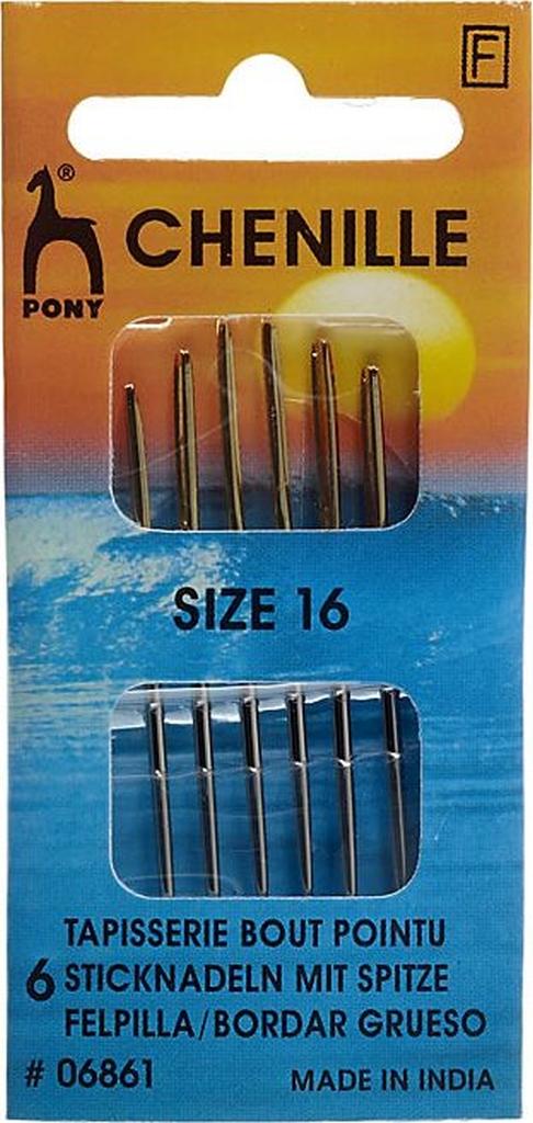 Sticknadeln mit Spitze No.16 6Stk.