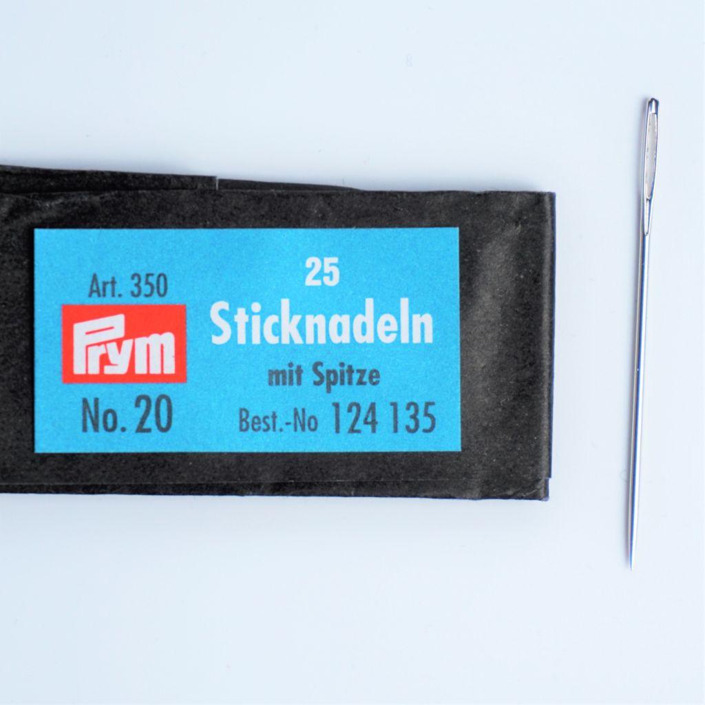Sticknadeln mit Spitze No.20 25Stk.