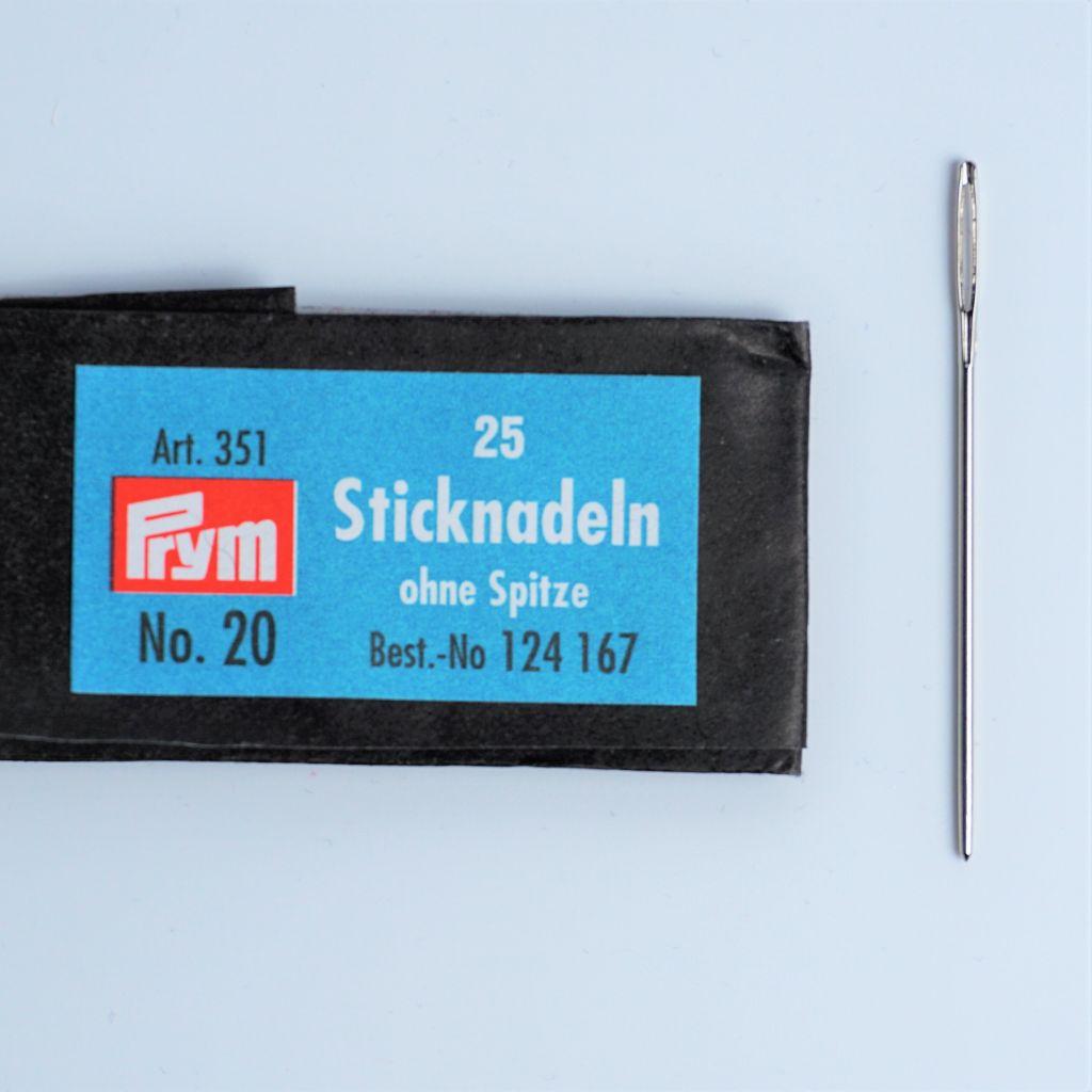 Sticknadeln ohne Spitze No.20 25Stk.
