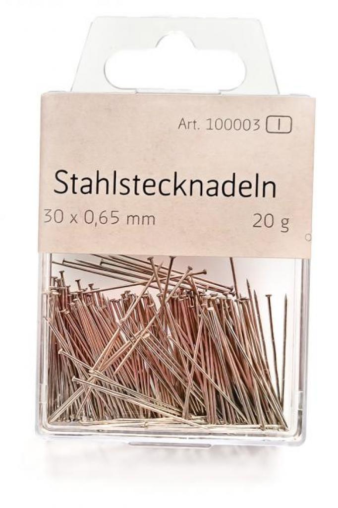 Stahl-Stecknadeln 30x0,65mm 20g