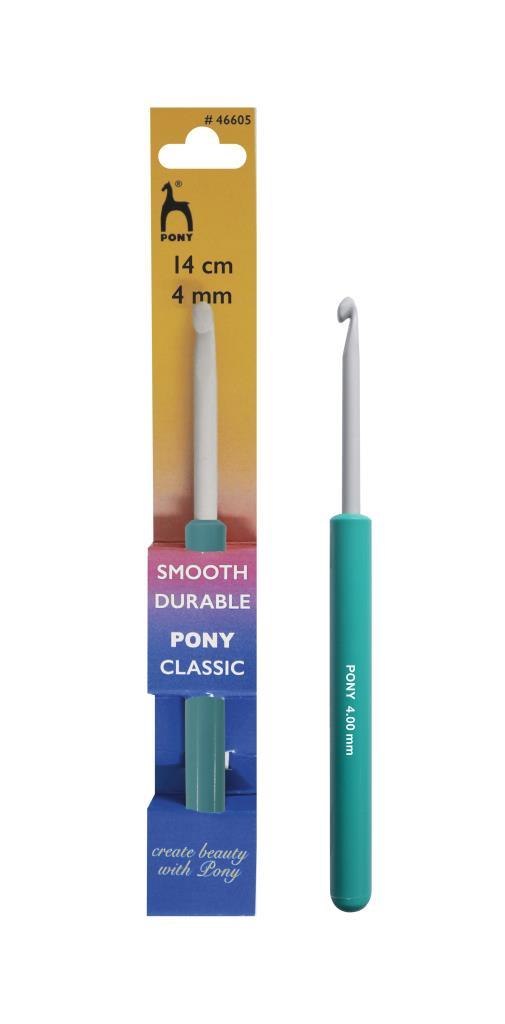 Häkelnadel 4mm Alu mit Griff