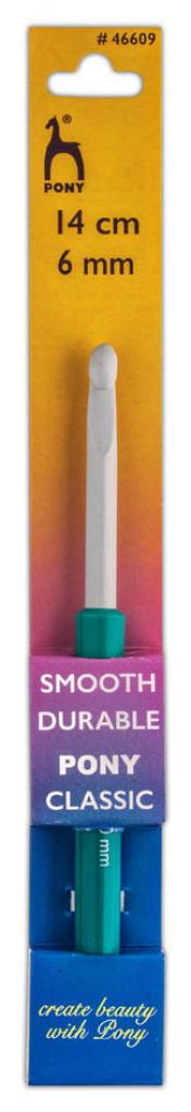 Häkelnadel 6mm Alu mit Griff