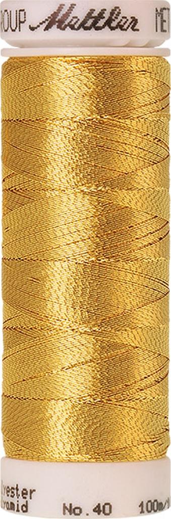Maschinen-Stickfaden Metallic 100m antikgold