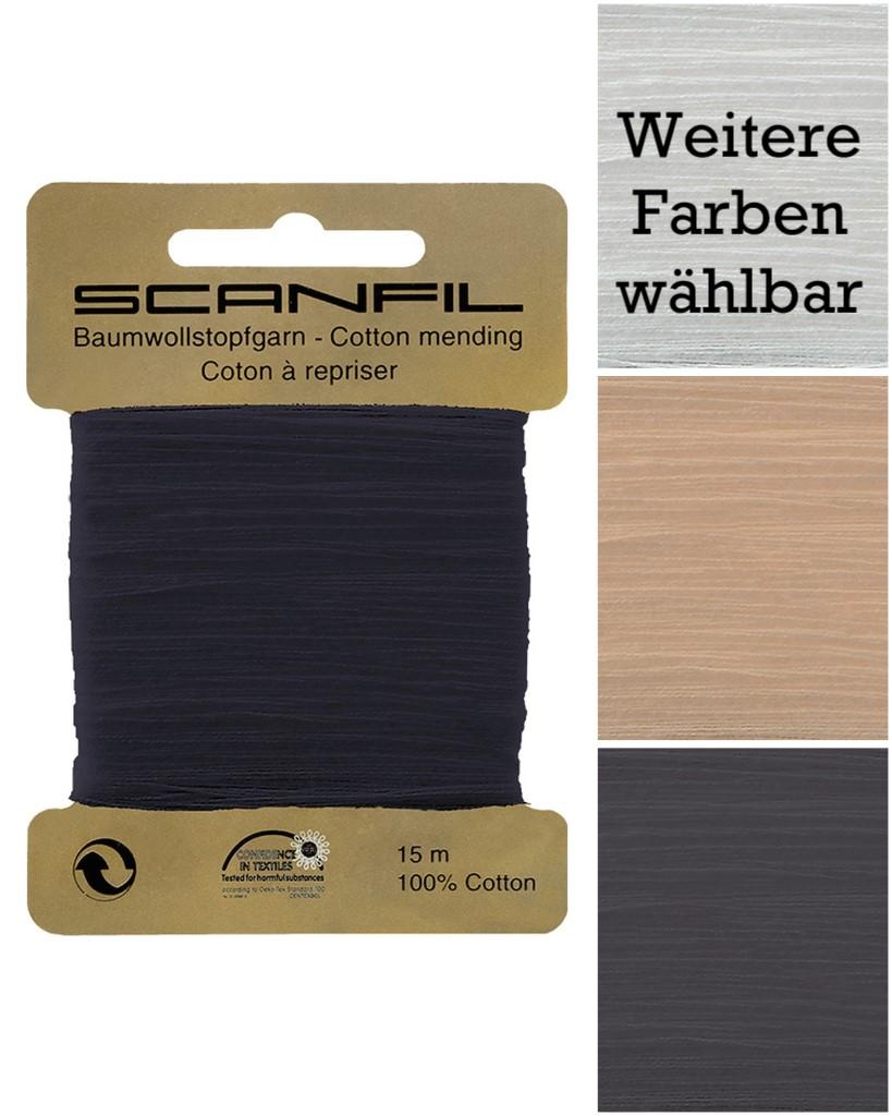 Stopfgarn Baumwolle 15m Pappkarte