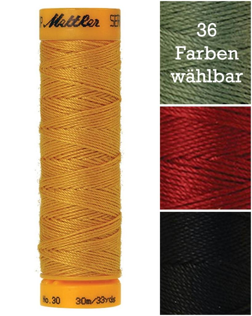 Knopflochfaden Nähfaden dick Seralon® No.30 30m