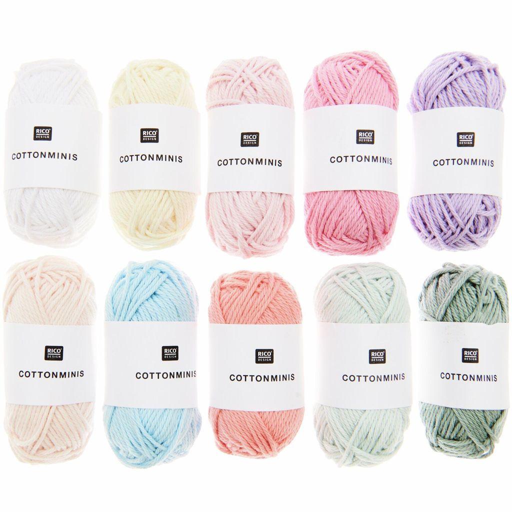 Baumwollgarn Minis 10x10g Pastell
