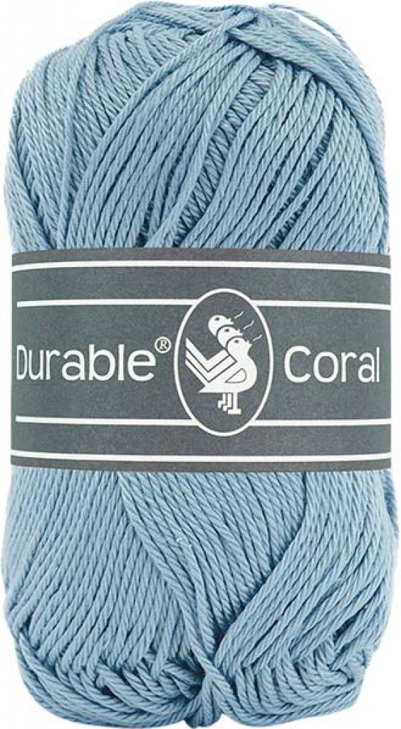 Baumwollgarn Durable Coral 50g nebelblau