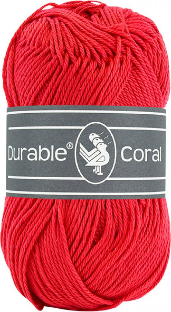 Baumwollgarn Durable Coral 50g rot