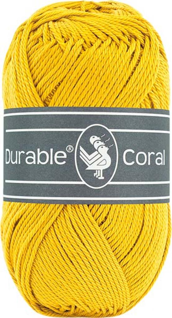 Baumwollgarn Durable Coral 50g senfgelb