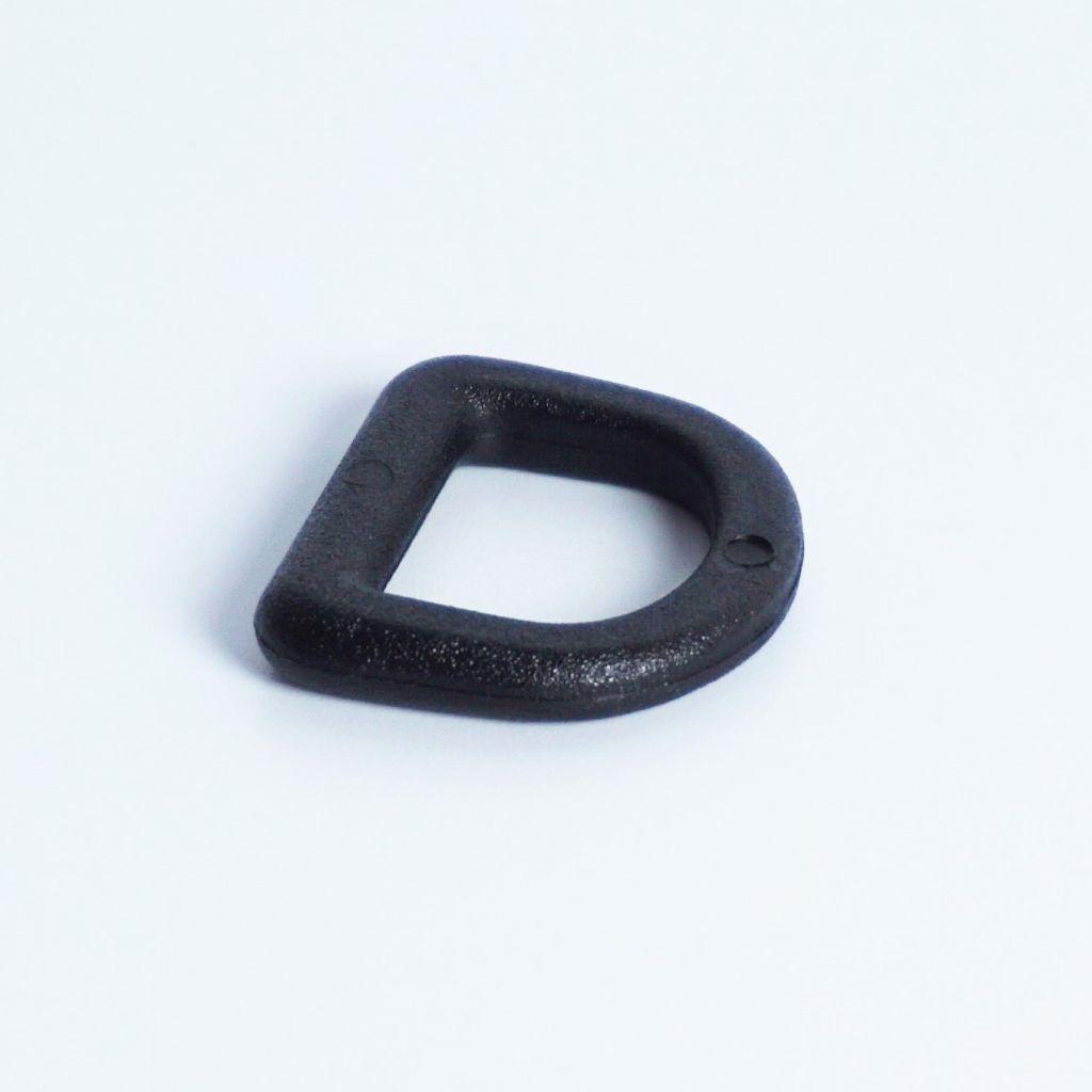 D-Ring Nylon schwarz 20mm