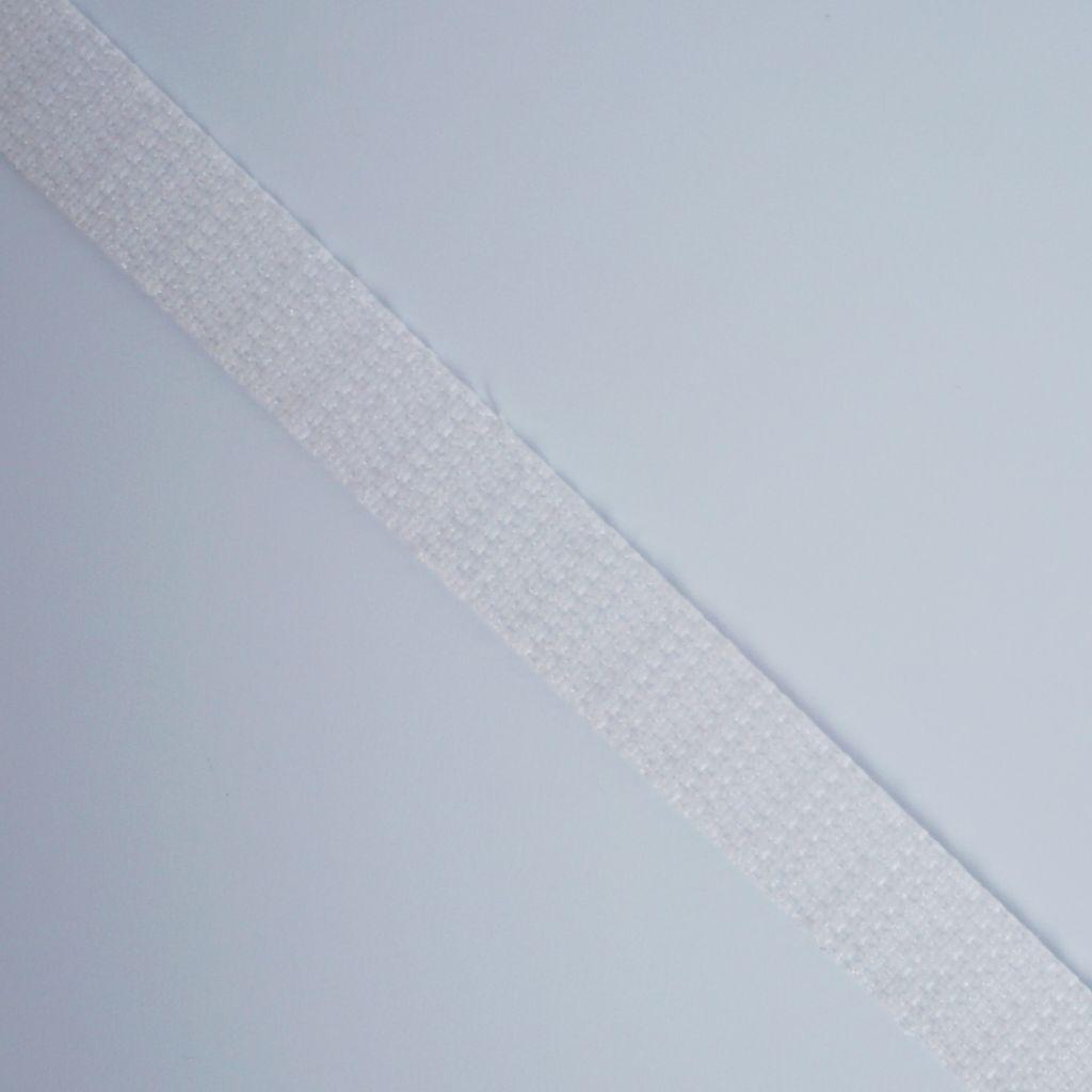 Klettband 10mm Hakenseite weiß