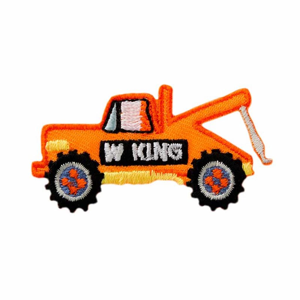 Bügelbild Applikation Abschlepper Fahrzeug
