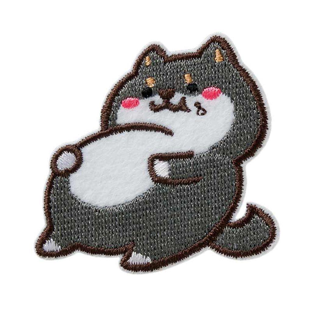 Bügelbild Applikation dicke Katze