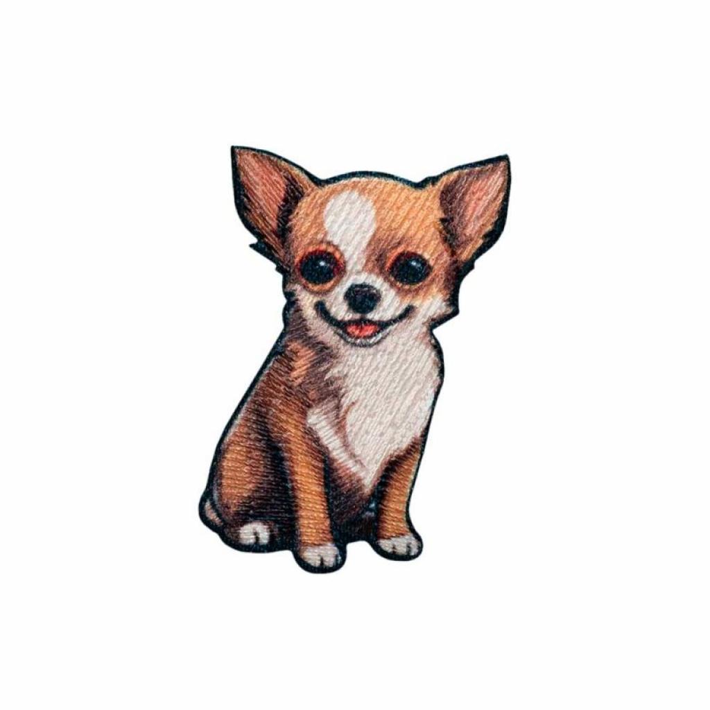Bügelbild Applikation kleiner Hund Chihuahua