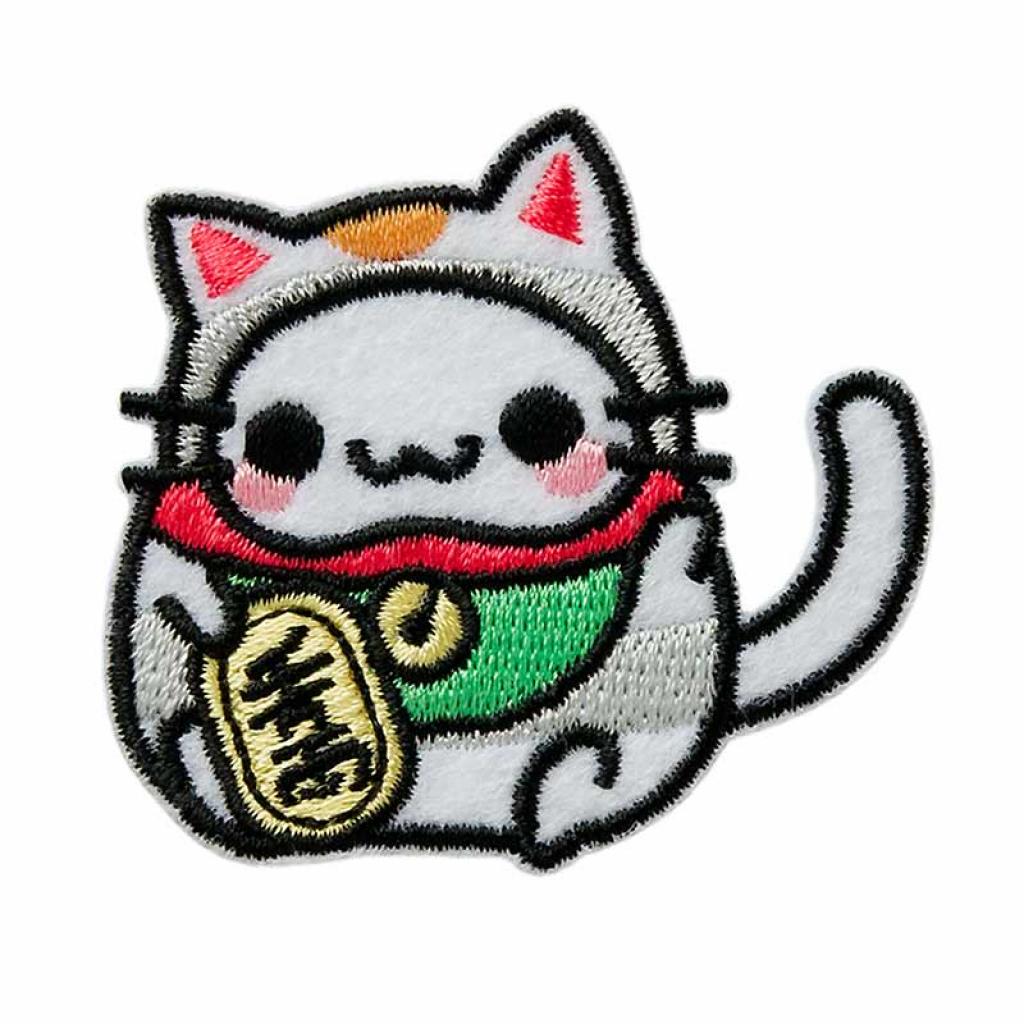 Bügelbild Applikation Winkekatze