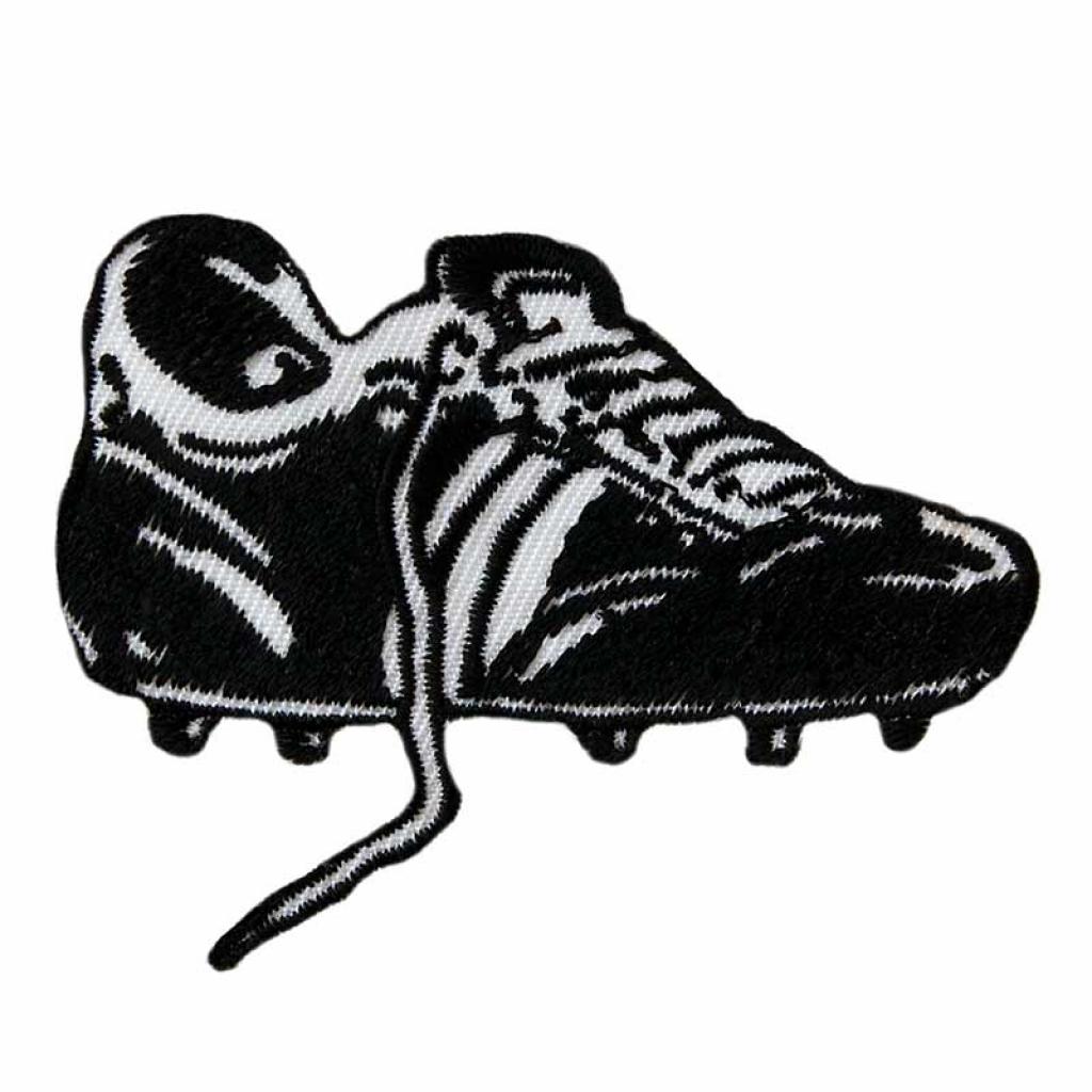 Bügelbild Applikation Fußballschuh