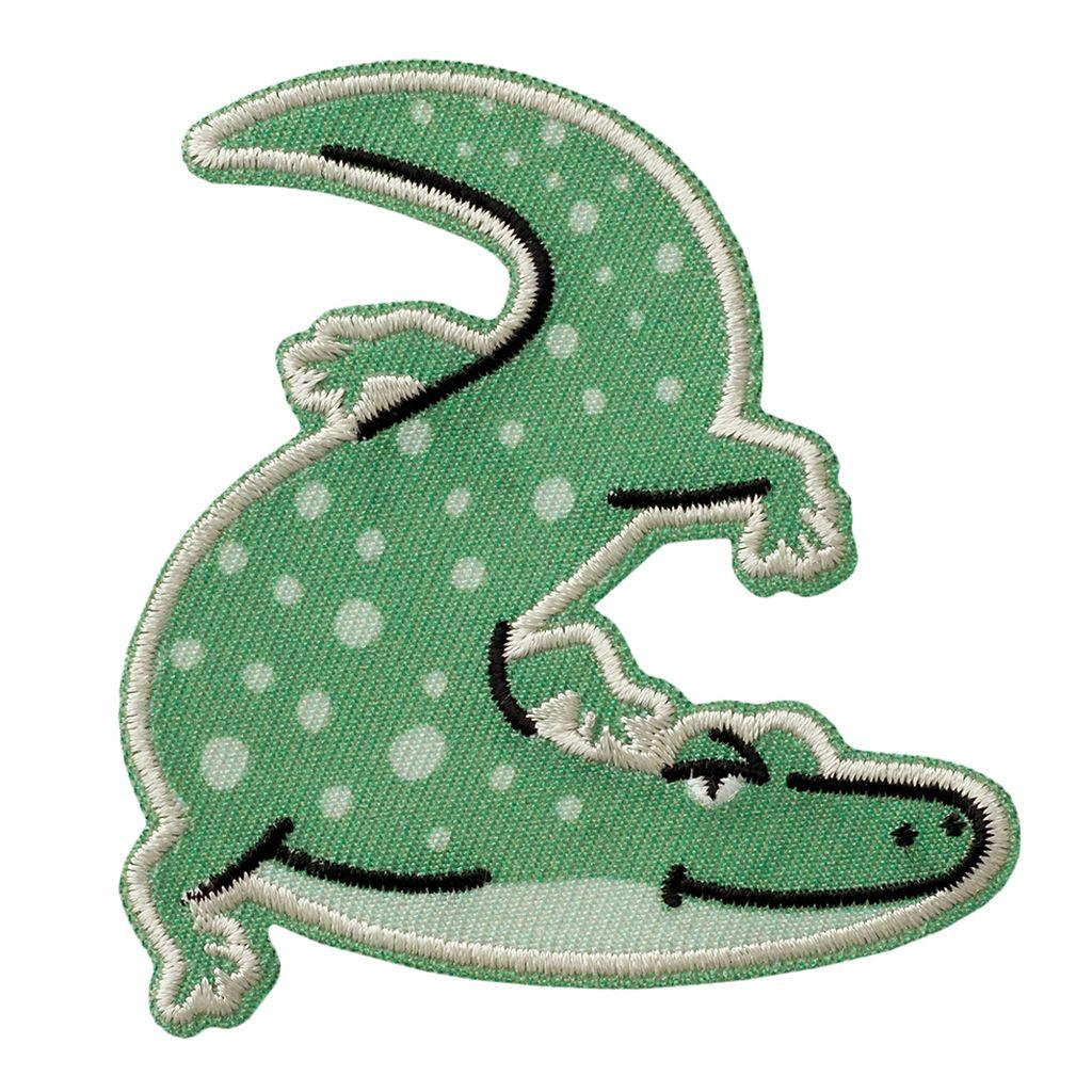 Bügelbild Applikation Krokodil