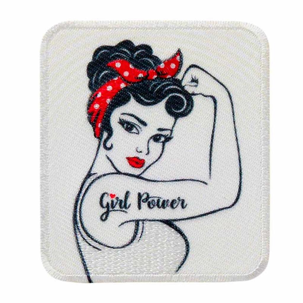 Bügelbild Applikation Girl Power