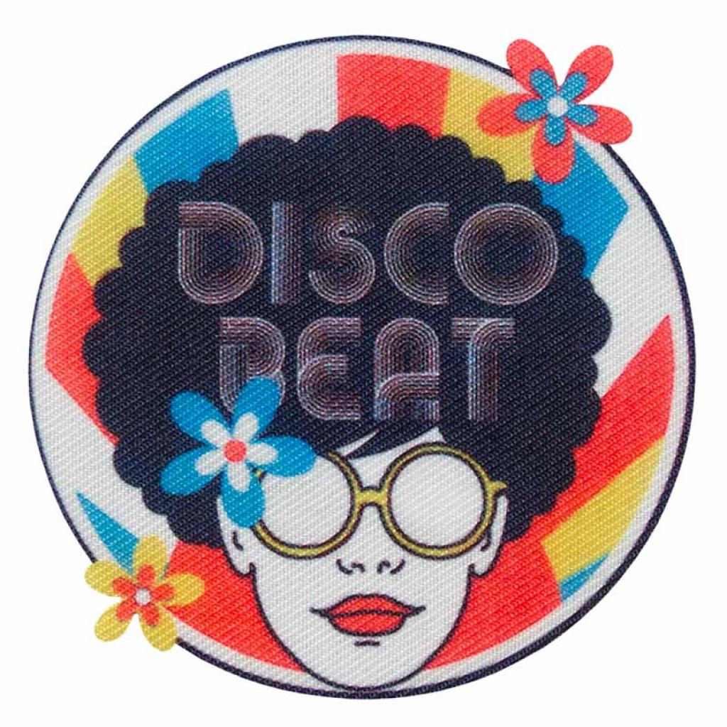 Bügelbild Applikation Disco Beat