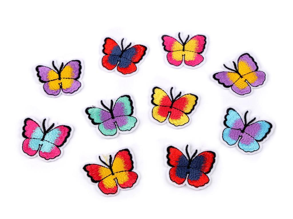 Applikation Schmetterling verschiedene Farben