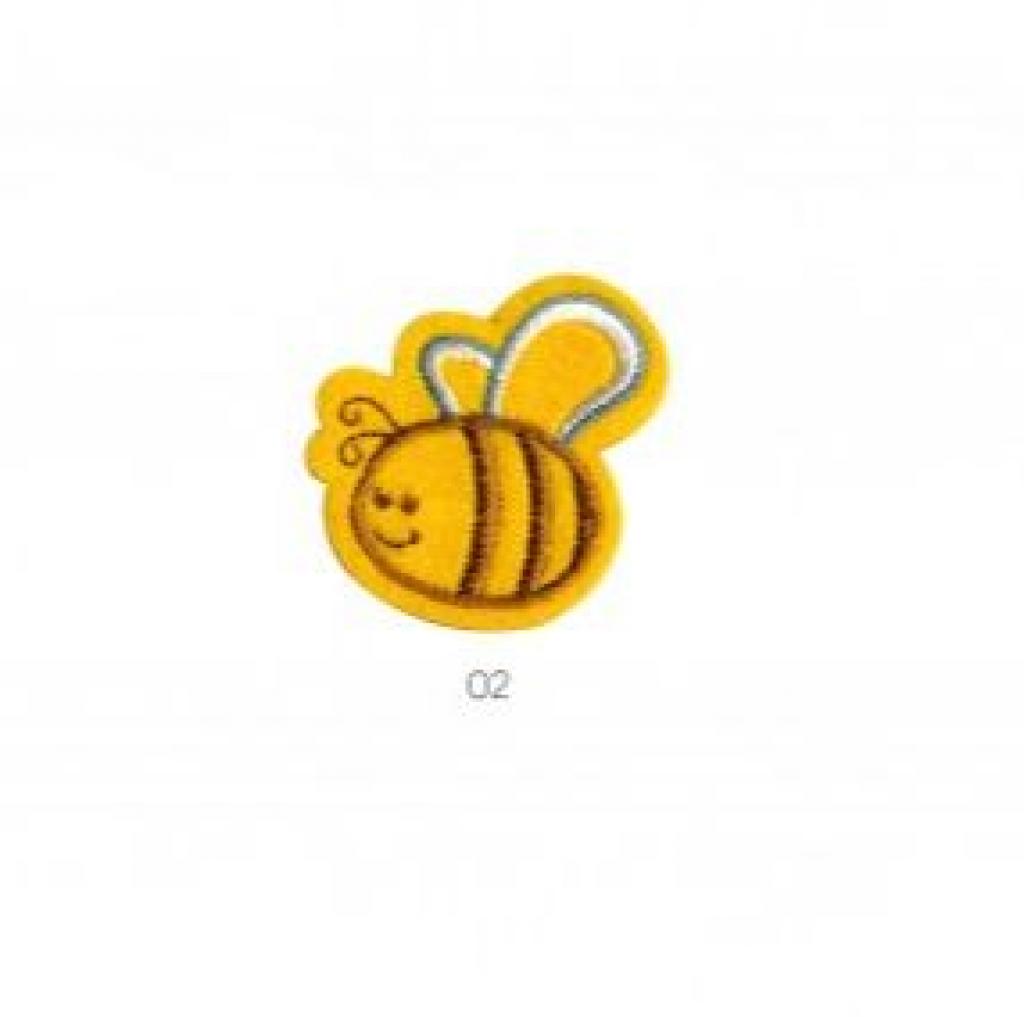 Bügelbild Applikation Biene auf Filz