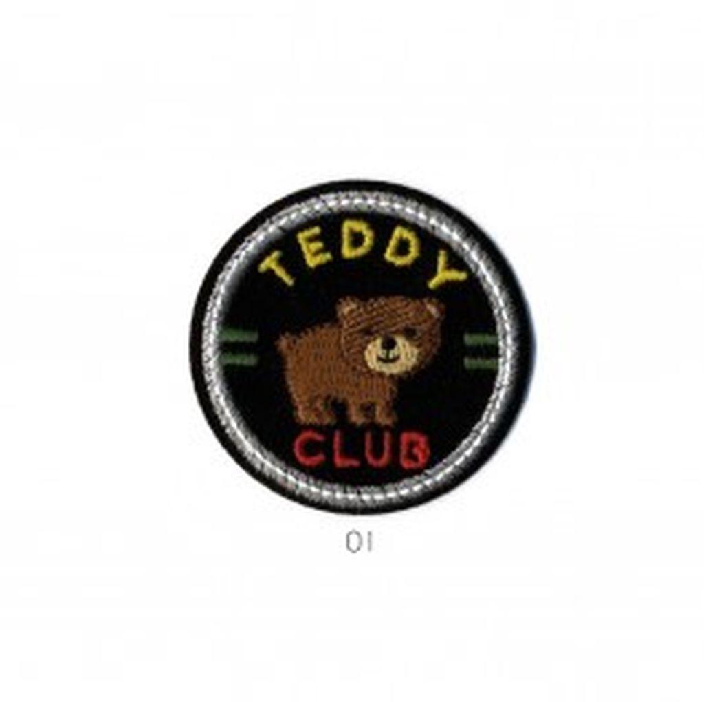 Bügelbild Applikation Teddy Club