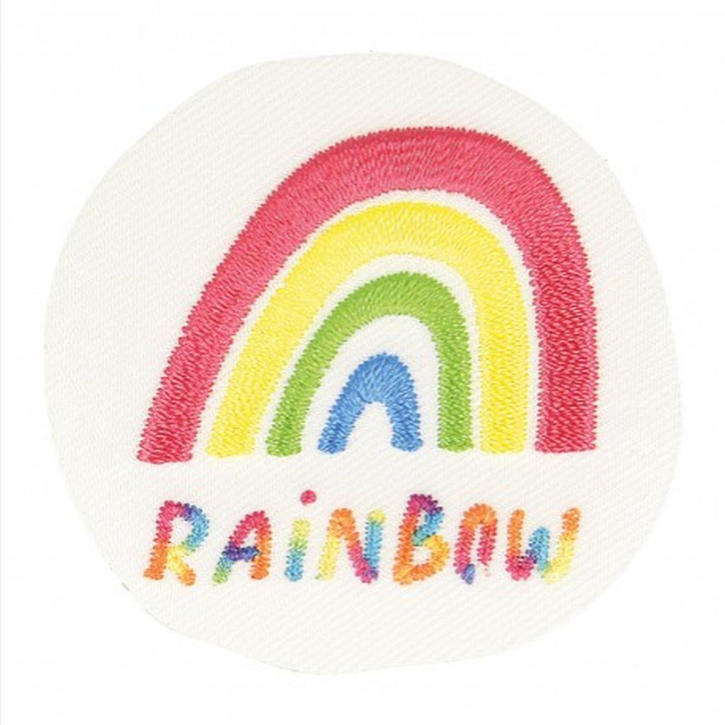 Bügelbild Applikation Regenbogen Rainbow