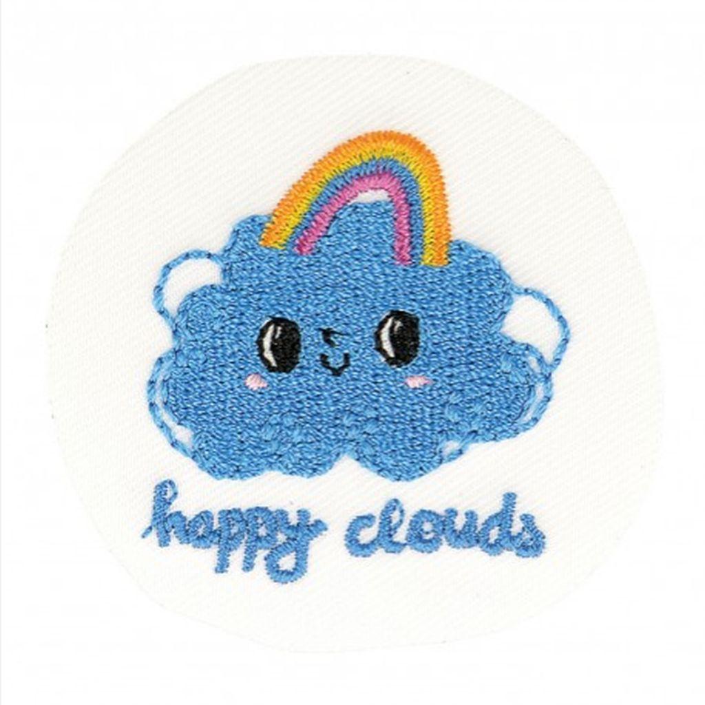 Bügelbild Applikation Wolke Happy Clouds