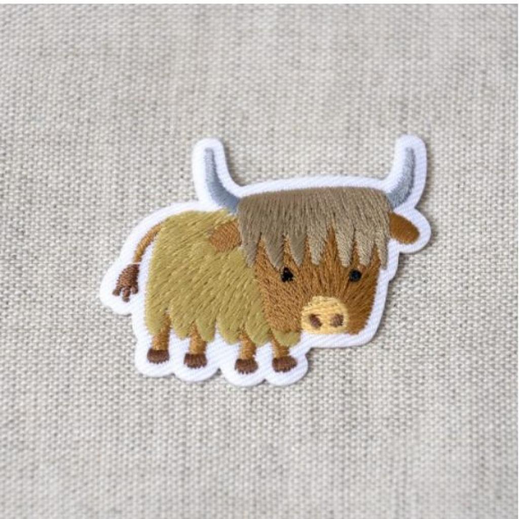 Bügelbild Applikation Bison