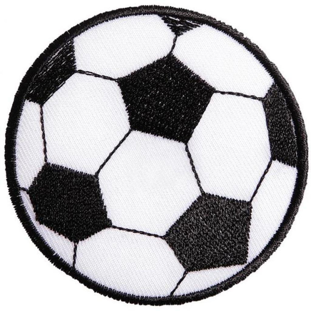 Bügelbild Applikation Fußball groß