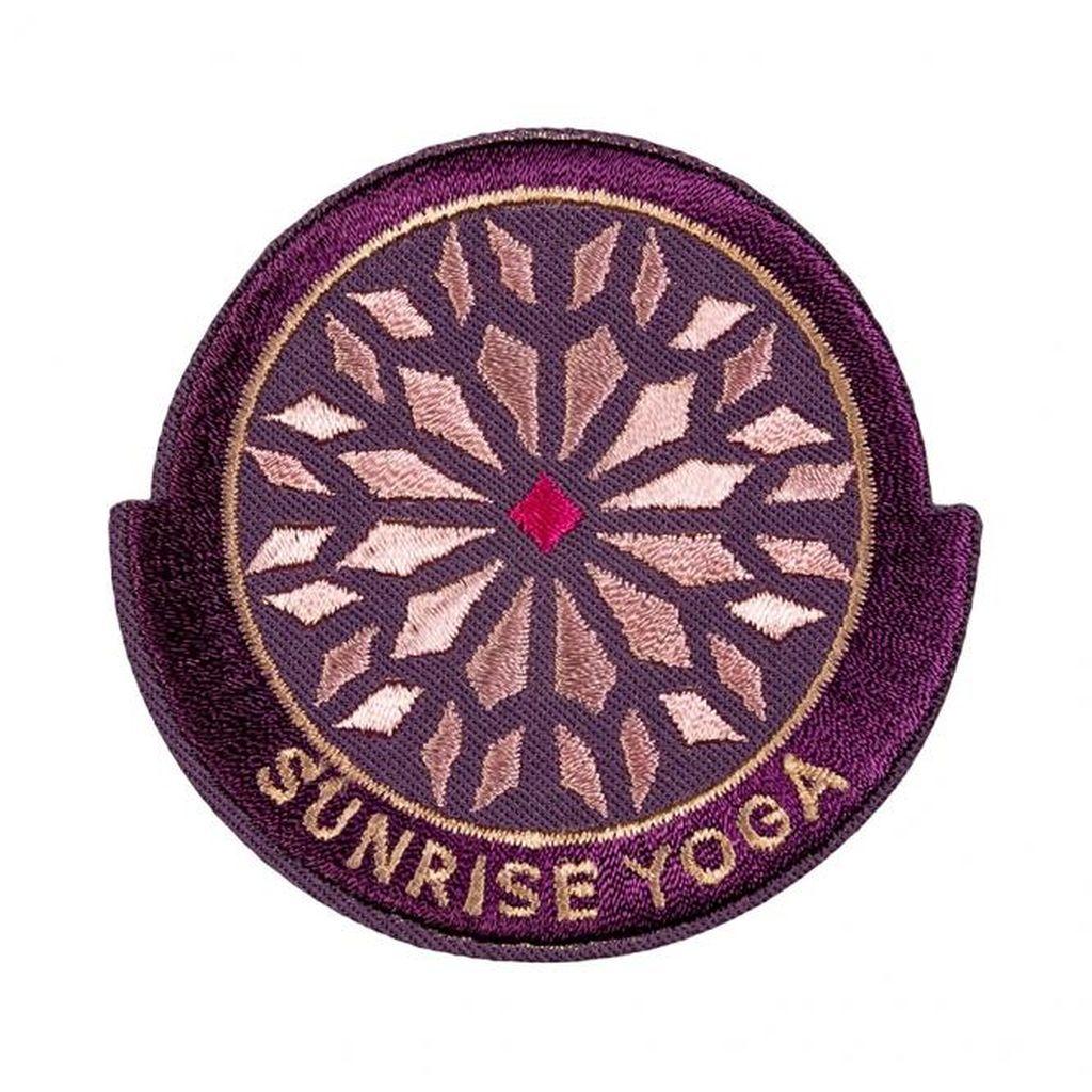 Bügelbild Applikation Yoga Sunrise