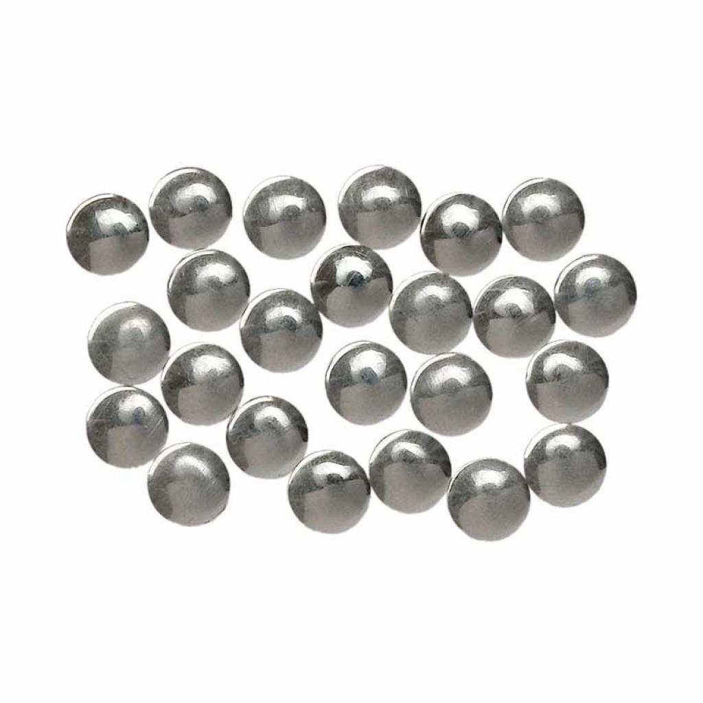 Nieten zum Aufbügeln rund silber 8mm 24Stk.