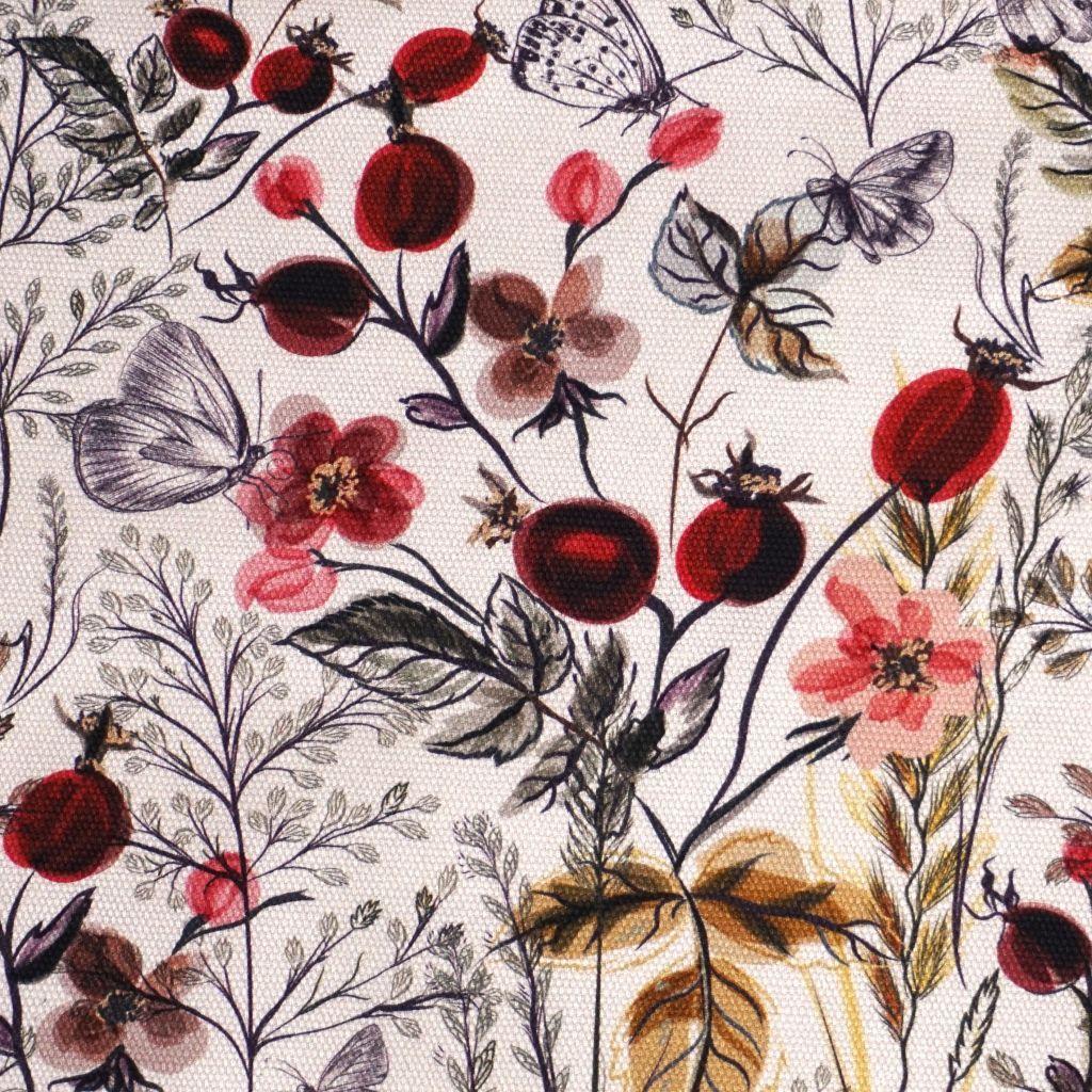 Canvas aus Baumwolle Hagebutten