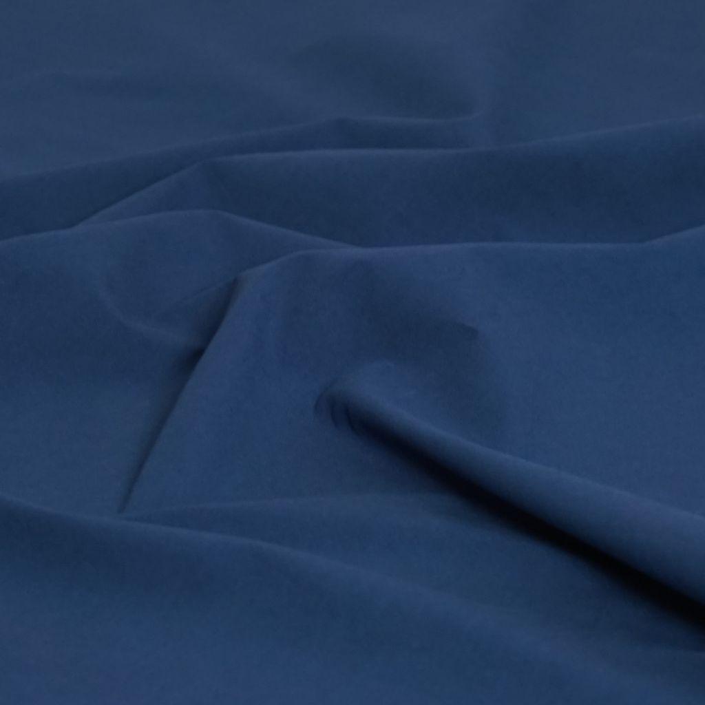 Baumwoll-Popelin gekämmt stone washed jeansblau