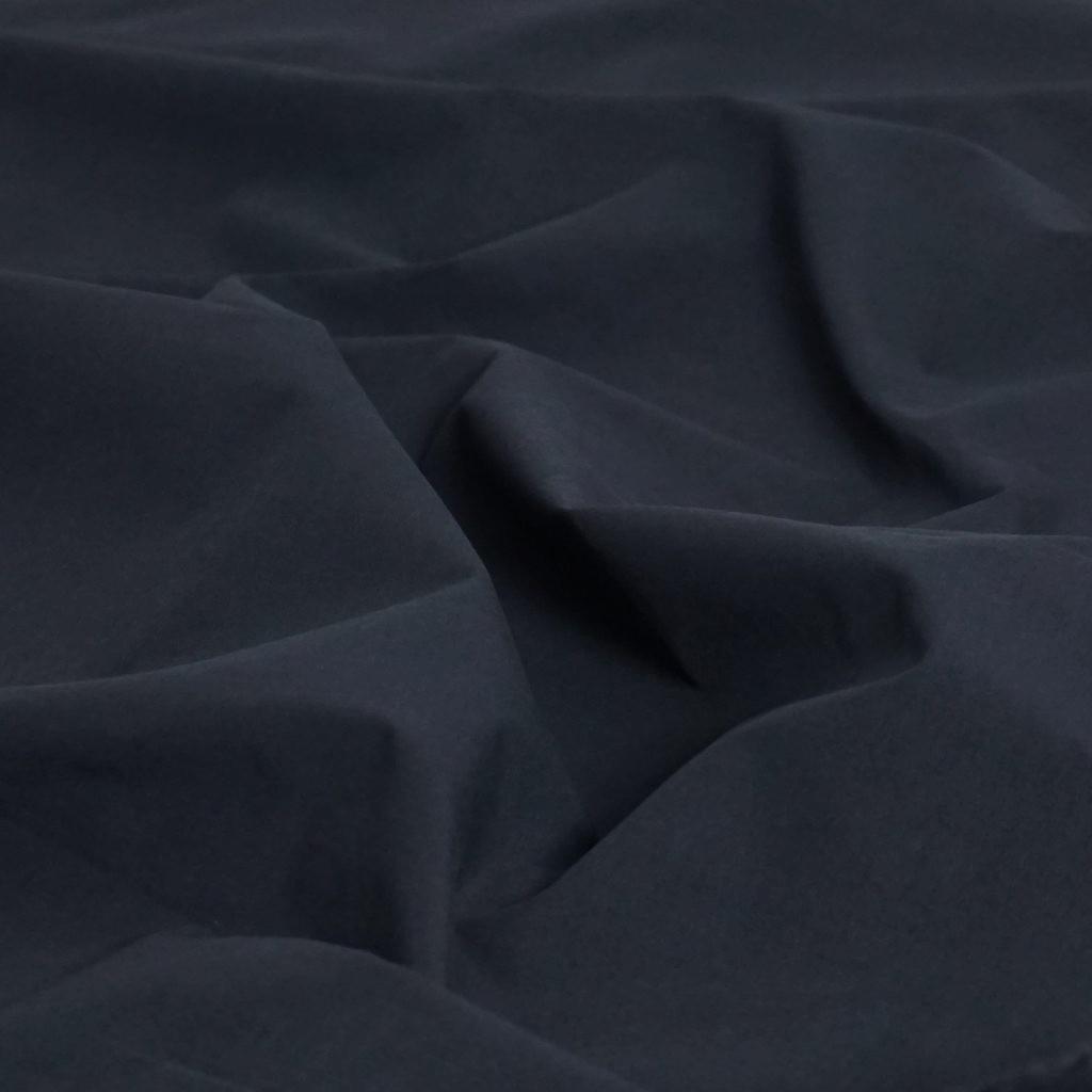 Baumwoll-Popelin gekämmt stone washed schwarz