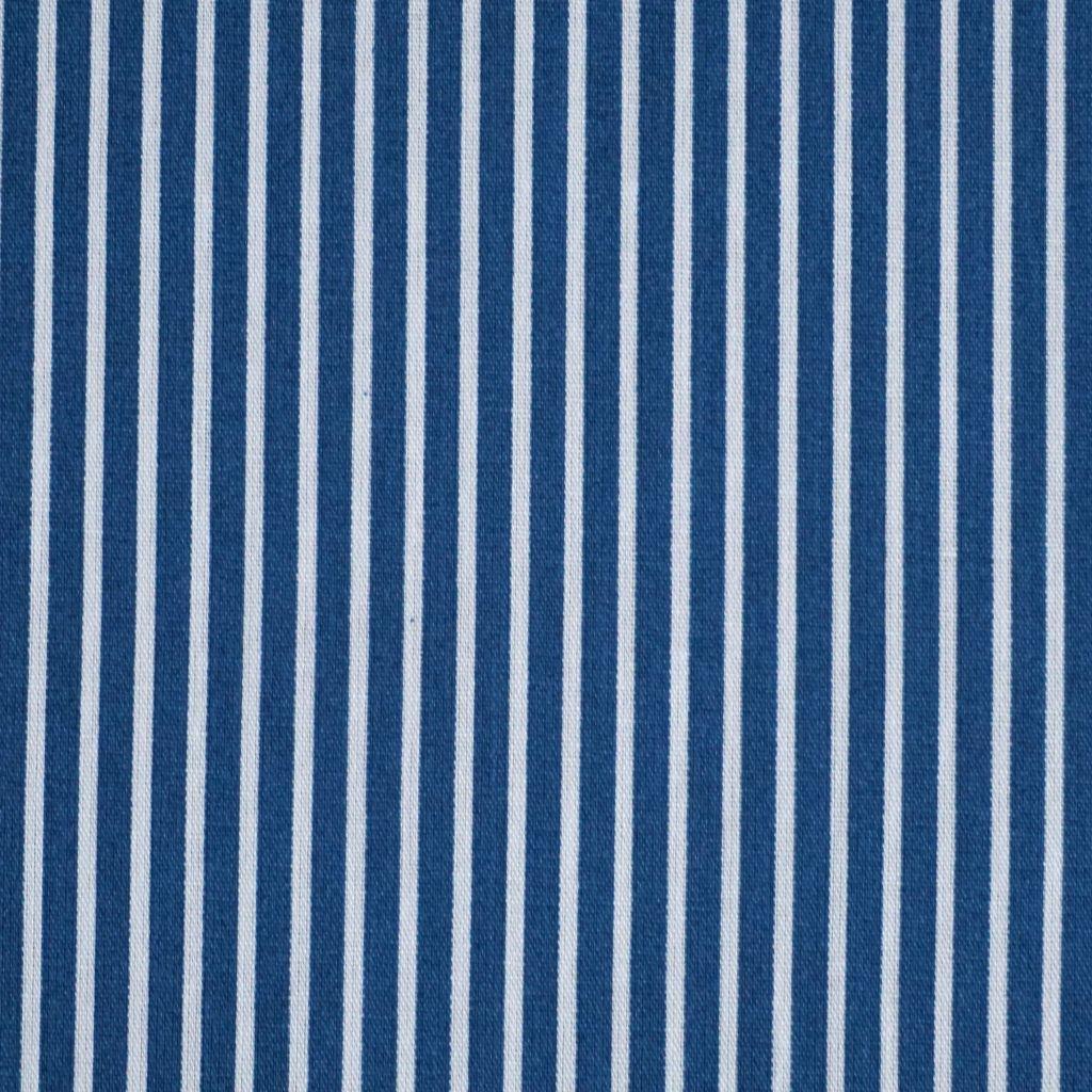 Baumwollstoff Motivdruck Längsstreifen blau weiß