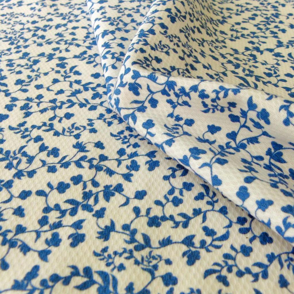 Piquet Delft - Blätterranken blau