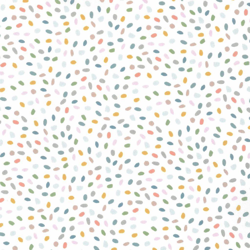 Baumwollstoff Capri bunte Tupfen - Westfalenstoffe