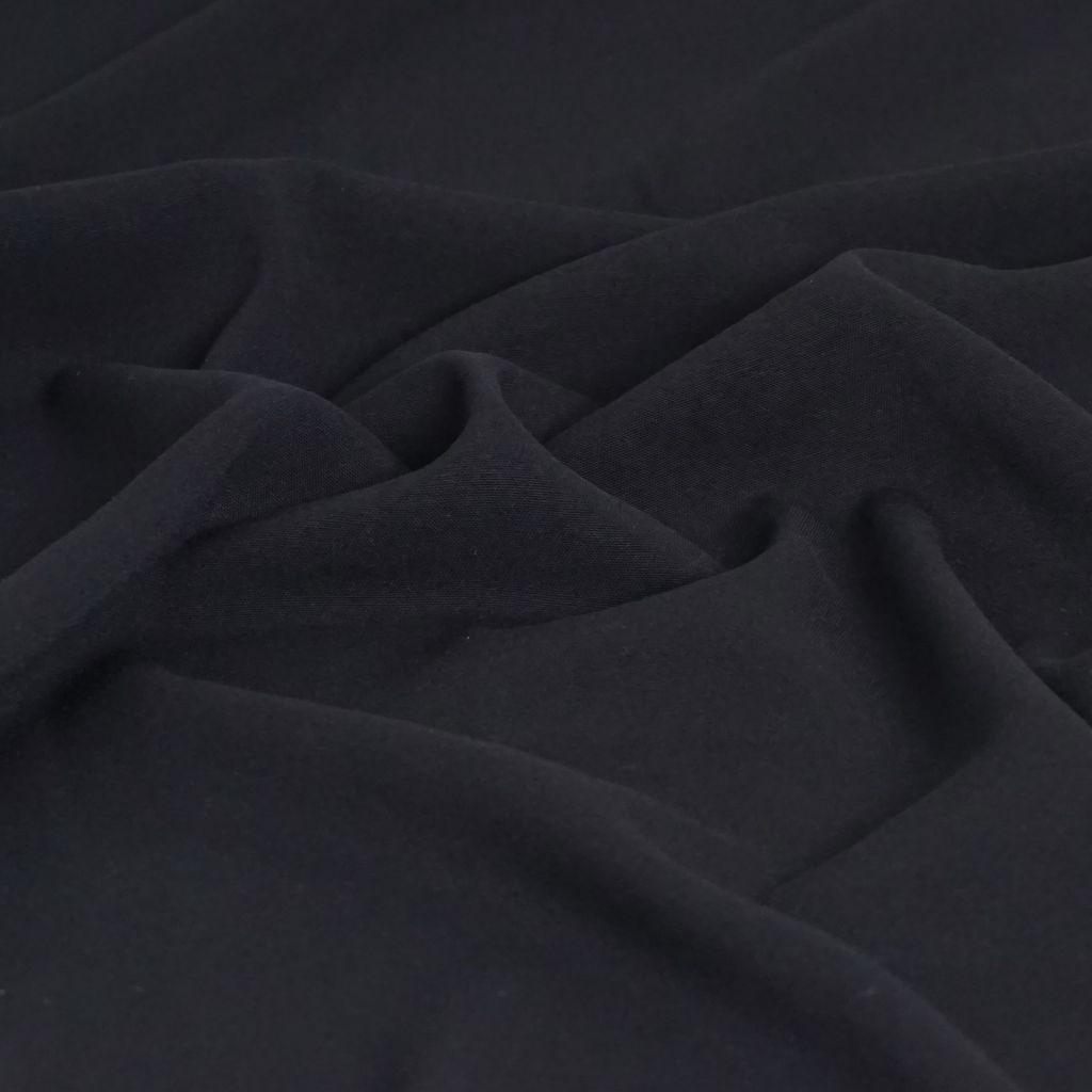 Viskose-Stretch blickdicht matt schwarz