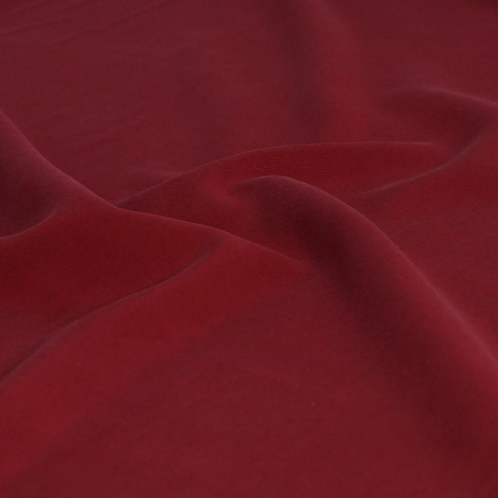 Viskose Twill Pfirsich-Touch solider Griff dunkelrot