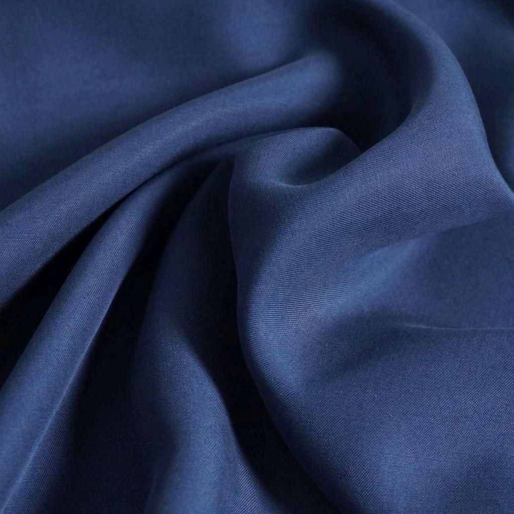 REST Lyocell Viskose gewebt uni blau