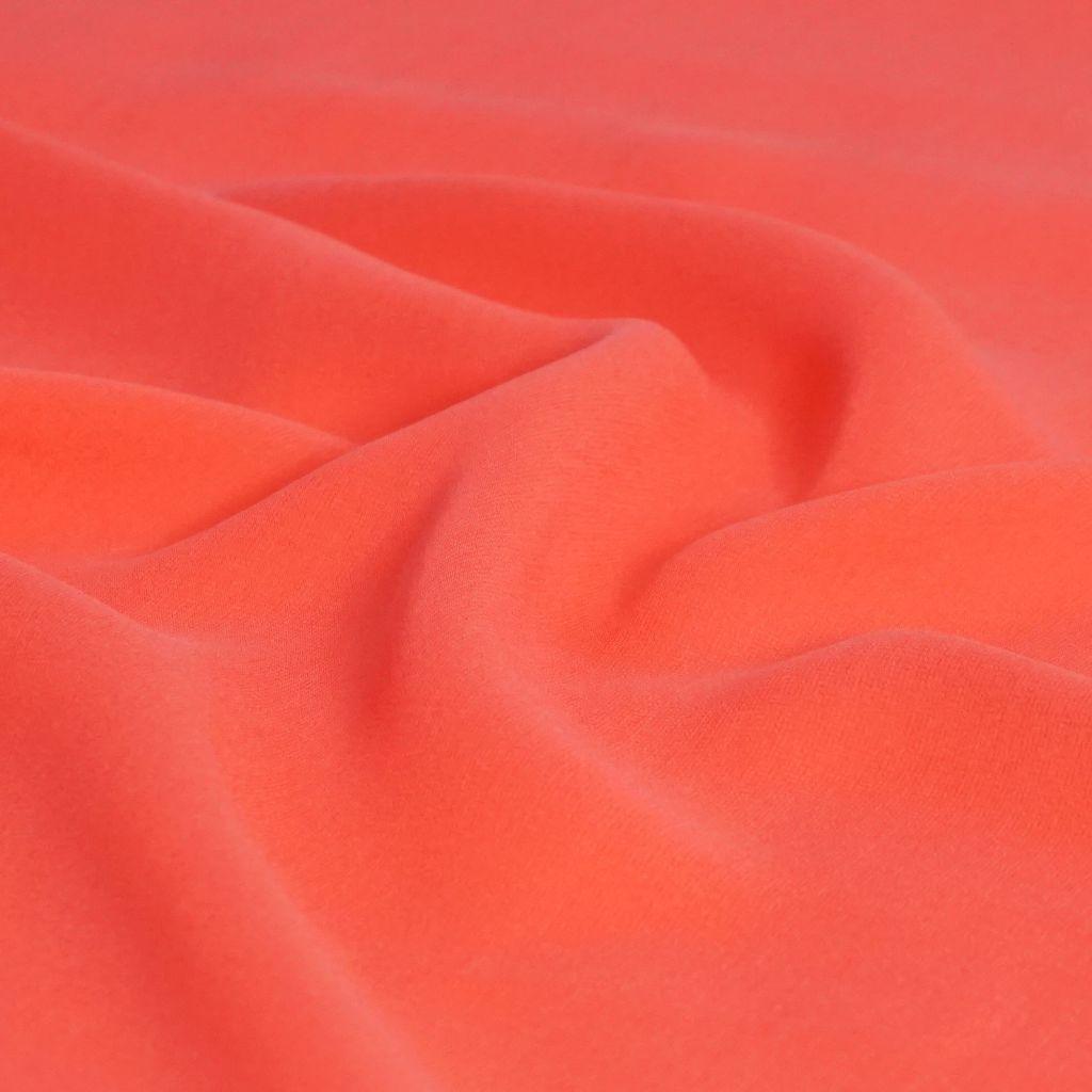 Seidenchiffon matt koralle lachs