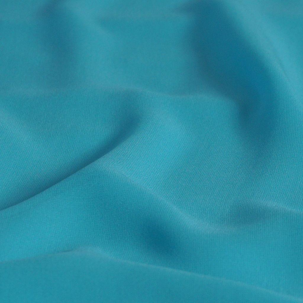 Seidenchiffon matt aqua türkis