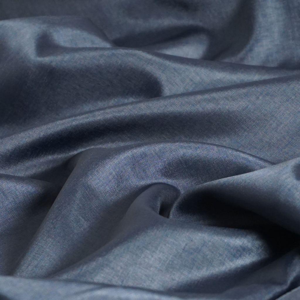 Futterstoff dunkelgrau blau melange – Venezia